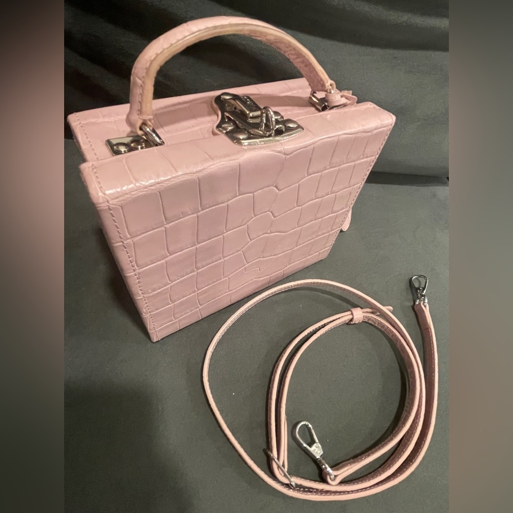 Popsuki Pink Crocodile Purse